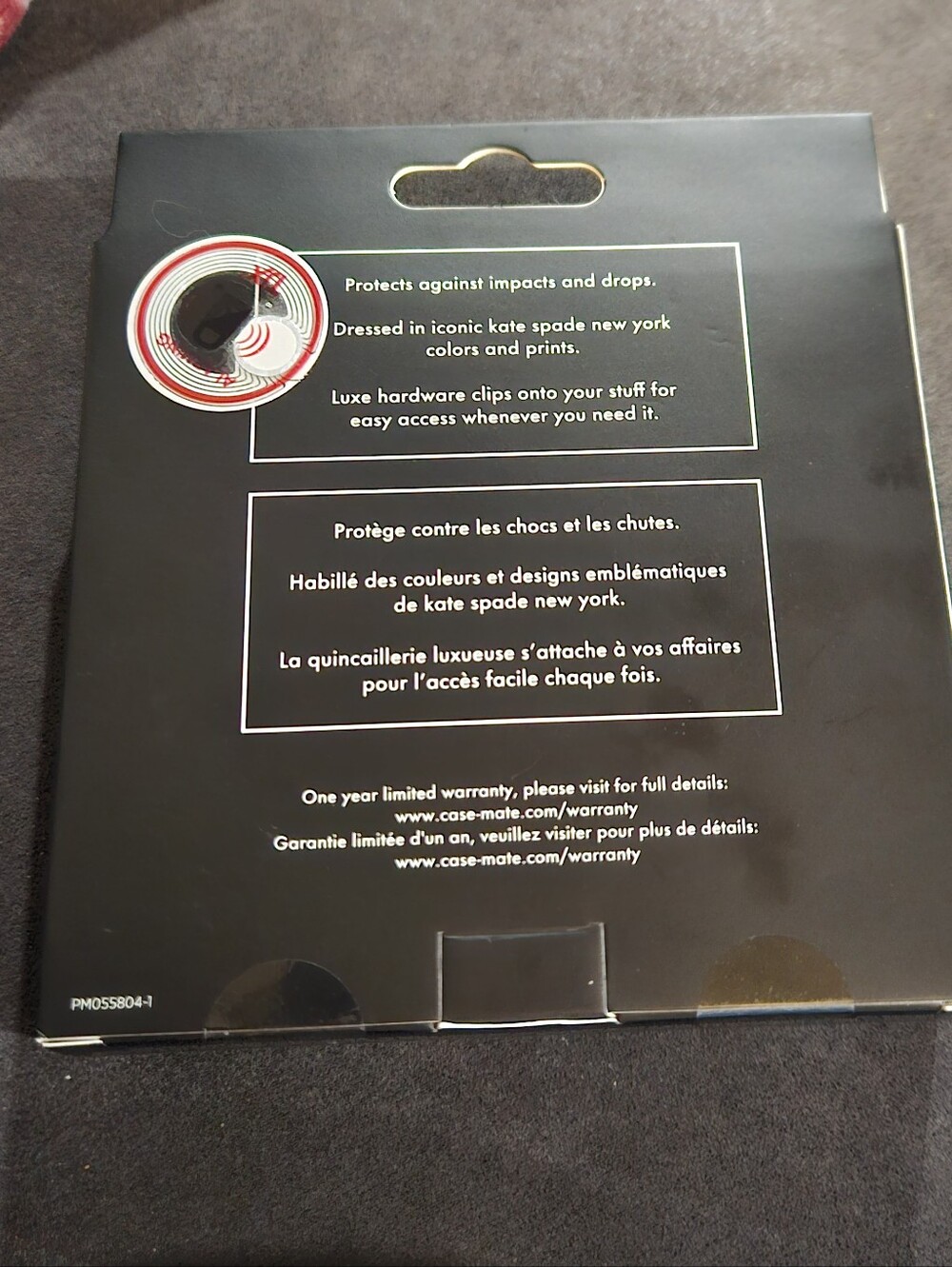 kate spade Black AirPods Pro Case (1st & 2nd Gen) NIB - Picture 2 of 3